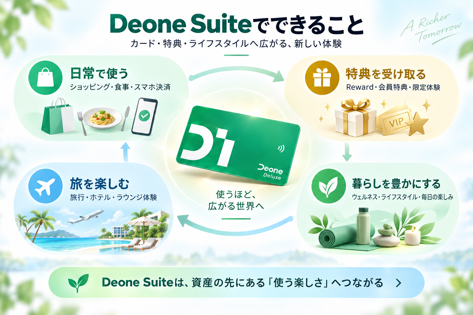 Deoneの金融と暮らしのエコシステム
